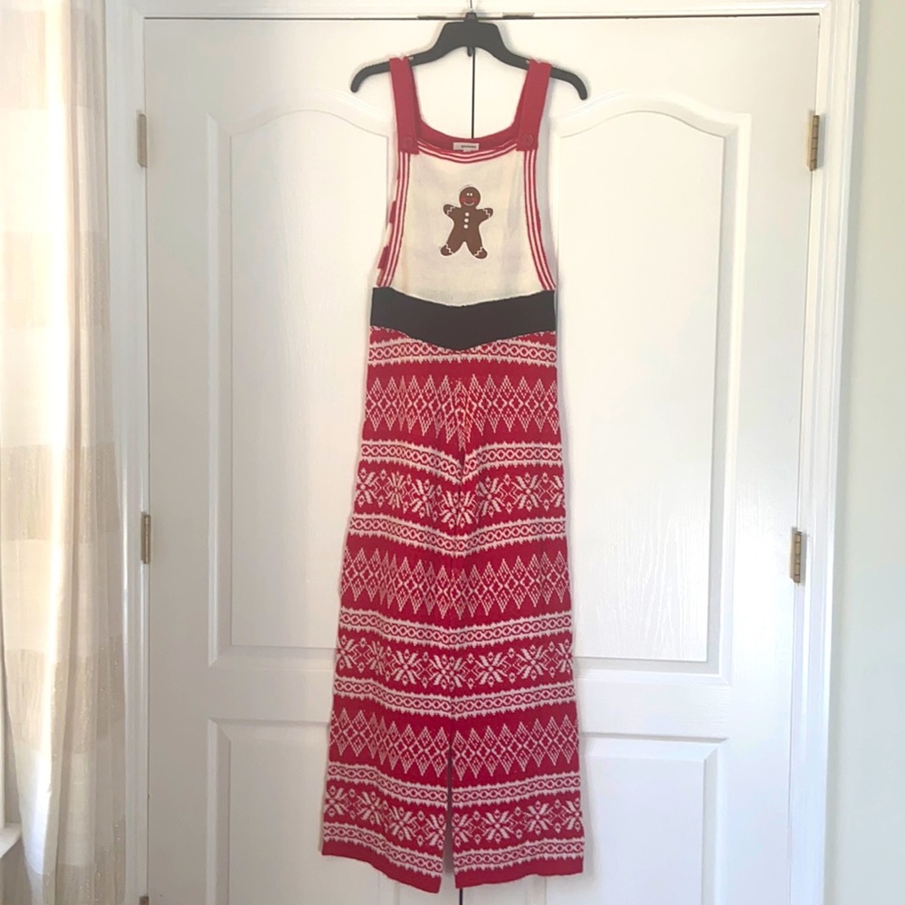 Small Sexy Christmas Romper! Fits tight to the hip & loose flared pants!